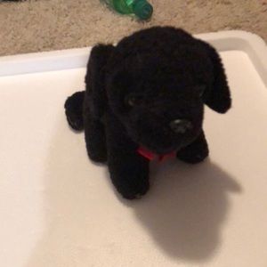 Black dog stuffed animal